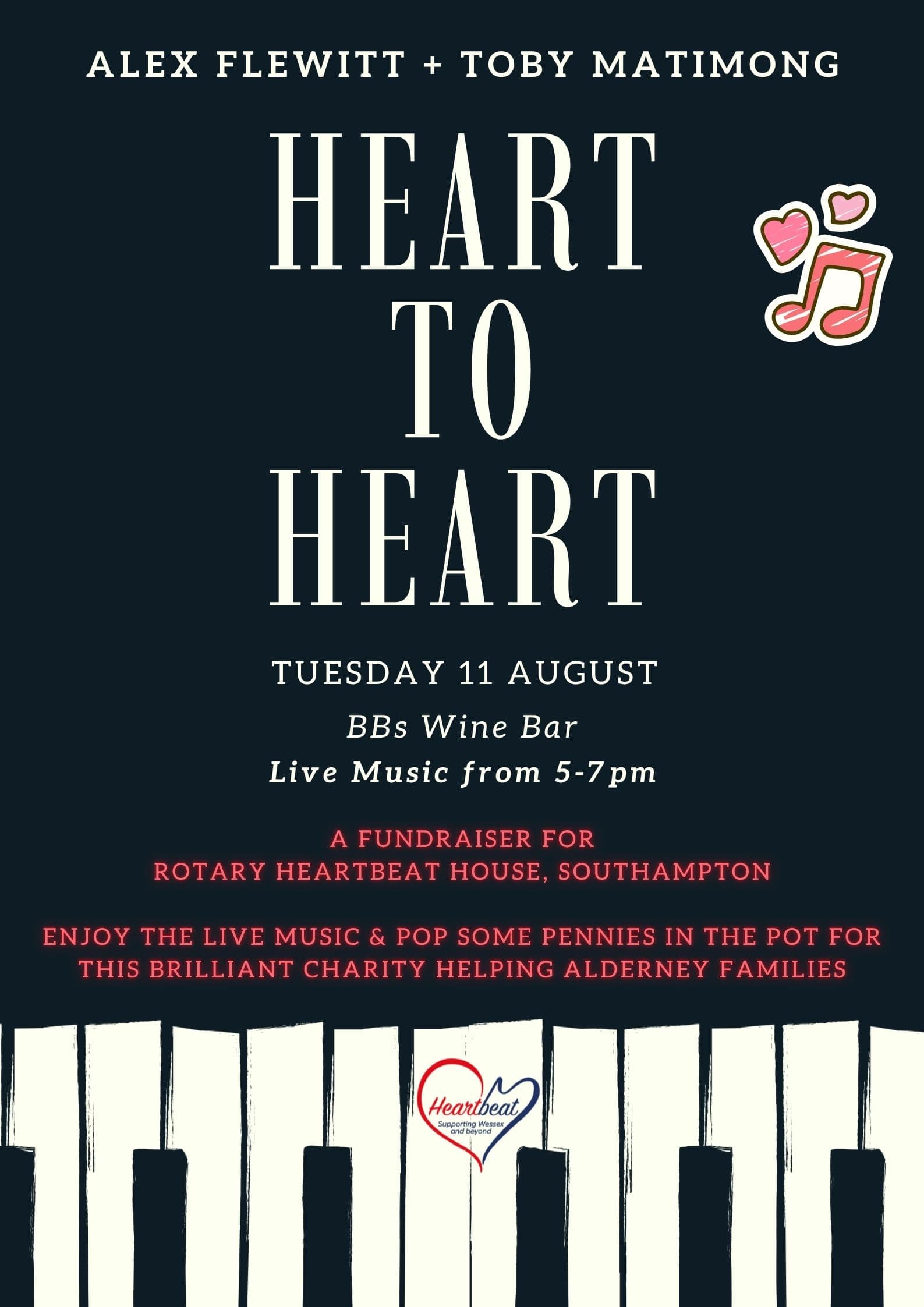 Heart to Heart - a fundraising gig!